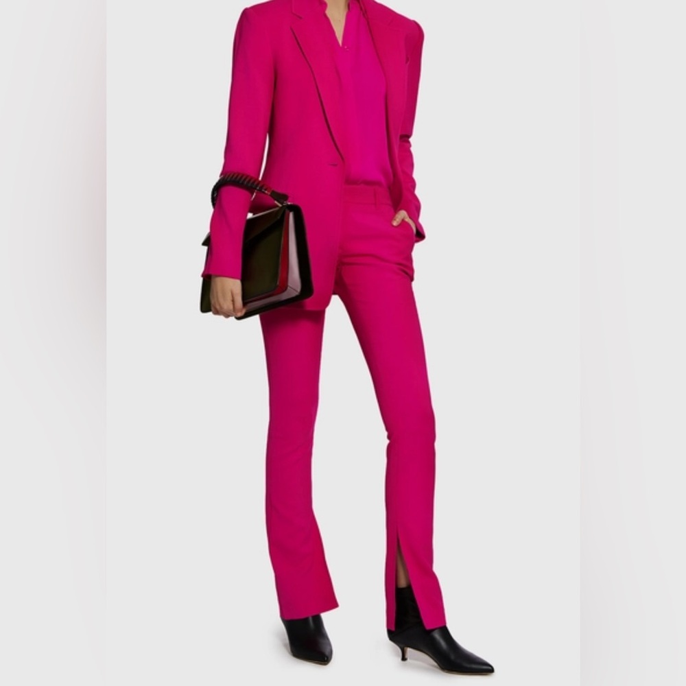 A.L.C. Javier Hot Pink Split Hem Pants Size 2 NWT - Picture 7 of 14